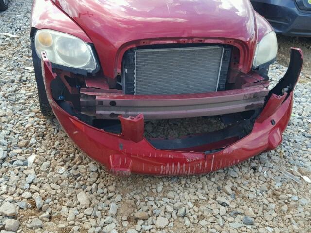 3GNBAADB4AS515866 - 2010 CHEVROLET HHR LS Rojo foto 9