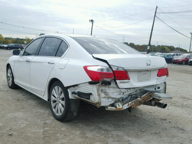 1HGCR2F8XDA118568 - 2013 HONDA ACCORD EXL WHITE photo 3