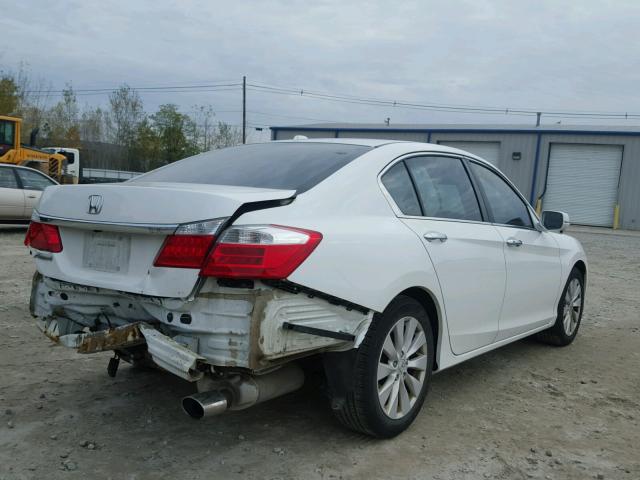 1HGCR2F8XDA118568 - 2013 HONDA ACCORD EXL WHITE photo 4