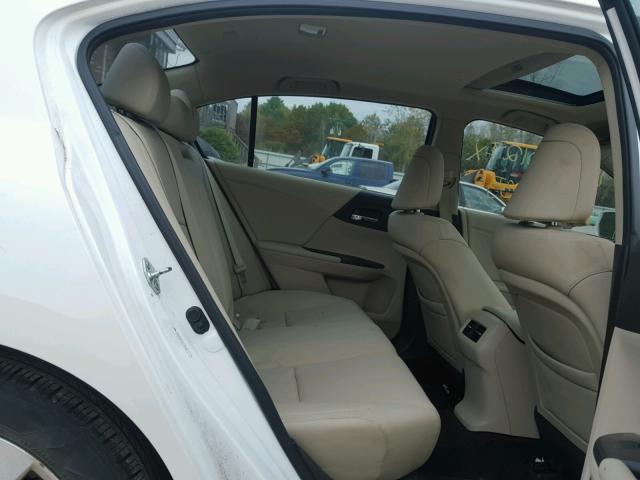 1HGCR2F8XDA118568 - 2013 HONDA ACCORD EXL WHITE photo 6