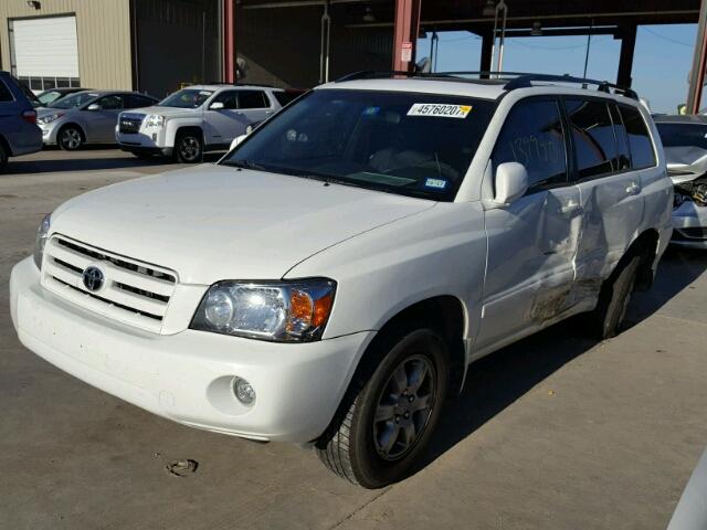 JTEHP21A970210183 - 2007 TOYOTA HIGHLANDER WHITE photo 2