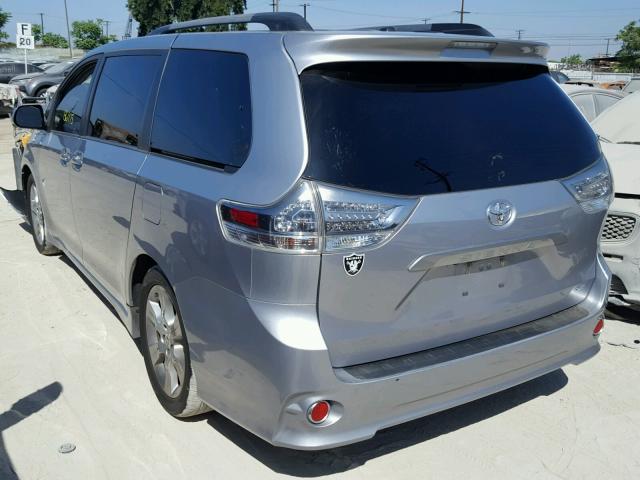 5TDXK3DC3CS267911 - 2012 TOYOTA SIENNA SPO SILVER photo 3