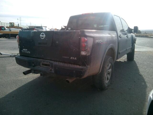 1N6BA07CX8N328267 - 2008 NISSAN TITAN XE BLUE photo 4