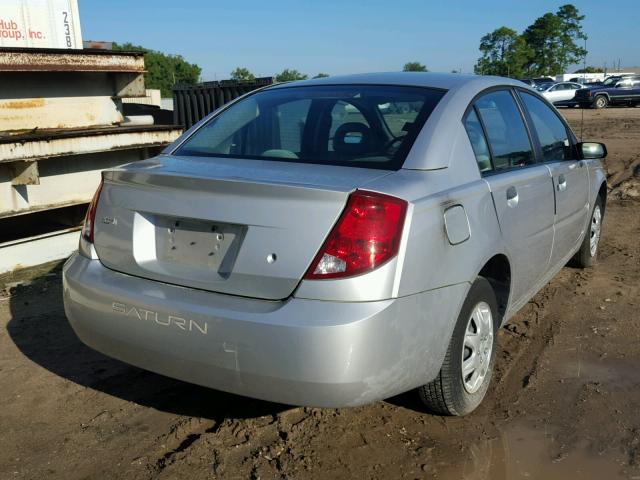 1G8AG52F43Z120151 - 2003 SATURN ION LEVEL SILVER photo 4