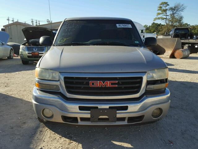 1GTEC14V55Z100042 - 2005 GMC NEW SIERRA GRAY photo 9