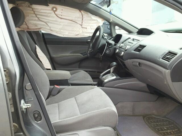 1HGFA16579L022378 - 2009 HONDA CIVIC SILVER photo 5