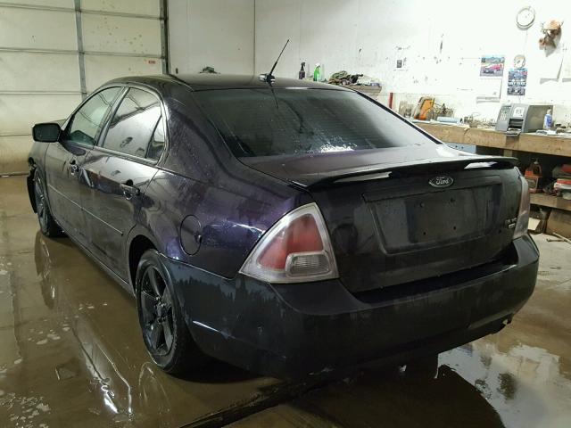 3FAHP01177R178025 - 2007 FORD FUSION SE PURPLE photo 3