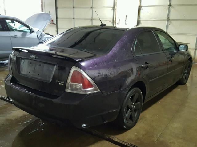 3FAHP01177R178025 - 2007 FORD FUSION SE PURPLE photo 4