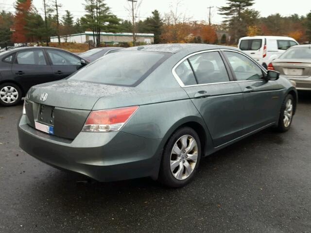 1HGCP26808A154085 - 2008 HONDA ACCORD EXL GREEN photo 4