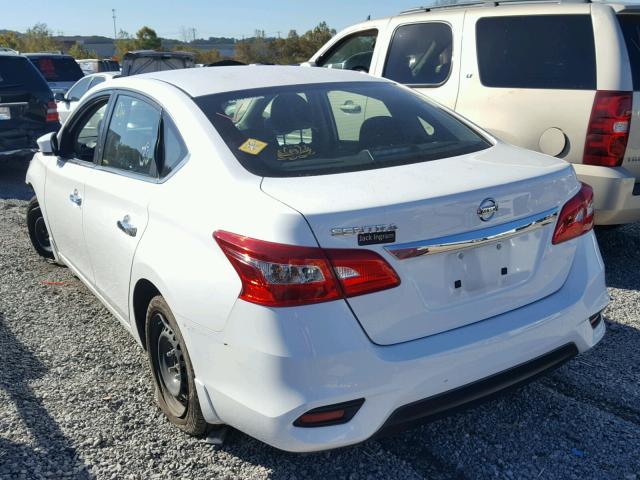 3N1AB7AP4GY333033 - 2016 NISSAN SENTRA S WHITE photo 3