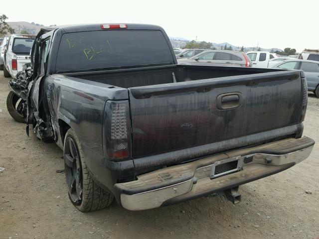 2GCEC19Z061271108 - 2006 CHEVROLET SILVERADO BLACK photo 3