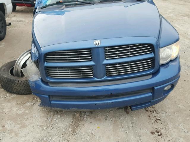 1D7HU18D55S202113 - 2005 DODGE RAM 1500 S BLUE photo 7