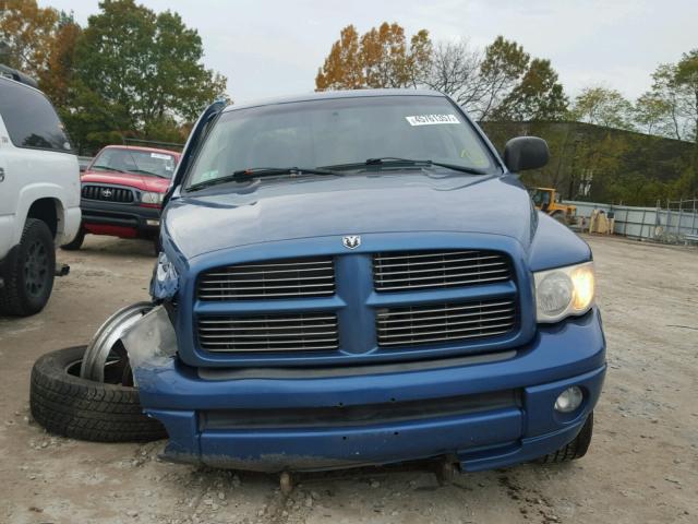 1D7HU18D55S202113 - 2005 DODGE RAM 1500 S BLUE photo 9