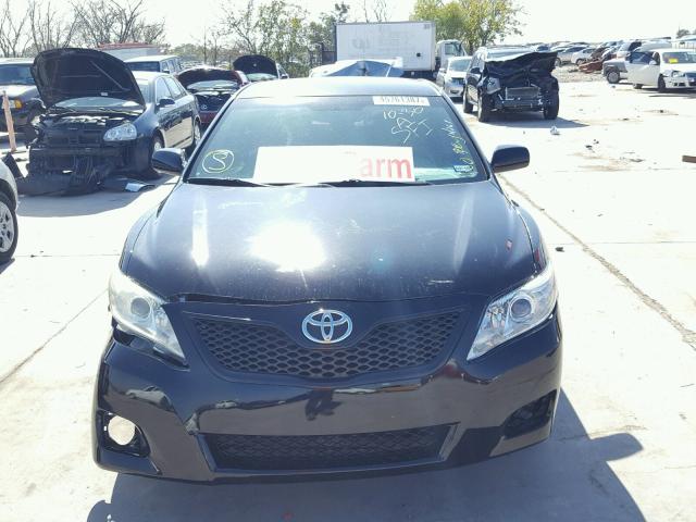 4T4BF3EK6BR157130 - 2011 TOYOTA CAMRY BLACK photo 9