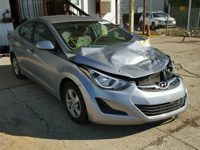 5NPDH4AE4FH556139 - 2015 HYUNDAI ELANTRA SE SILVER photo 1