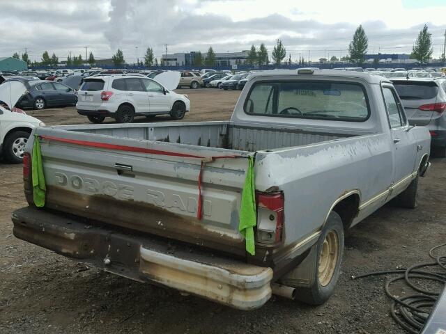 1B7FD04Y4JS685558 - 1988 DODGE D-SERIES D GRAY photo 4