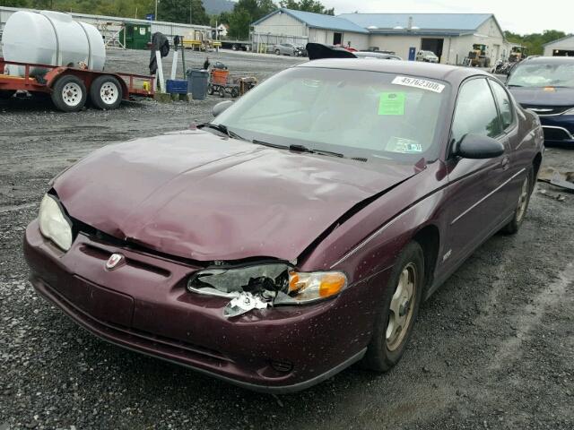 2G1WW12E839124513 - 2003 CHEVROLET MONTE CARL 勃艮第红 照片 2
