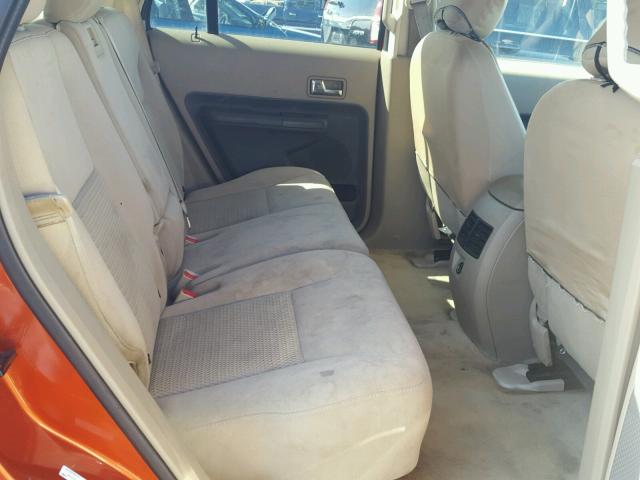 2FMDK36C17BB13815 - 2007 FORD EDGE SE ORANGE photo 6