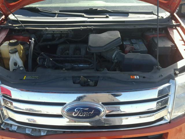 2FMDK36C17BB13815 - 2007 FORD EDGE SE ORANGE photo 7