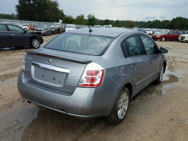 3N1AB6AP4BL684749 - 2011 NISSAN SENTRA 2.0 GRAY photo 4