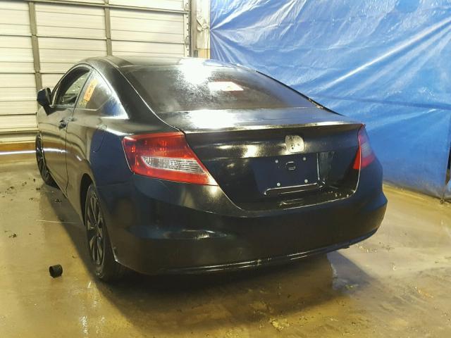 2HGFG3B56CH534718 - 2012 HONDA CIVIC BLACK photo 3