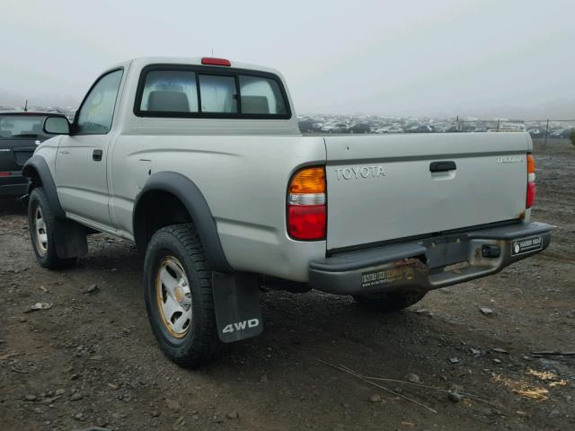 5TEPM62N33Z156018 - 2003 TOYOTA TACOMA SILVER photo 3