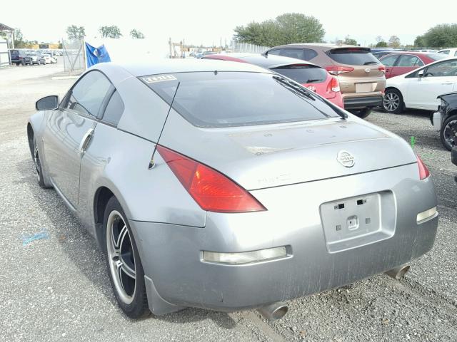 JN1AZ34D34T165511 - 2004 NISSAN 350Z SILVER photo 3