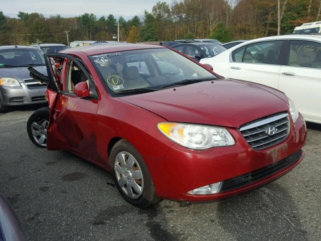 KMHDU46D77U259042 - 2007 HYUNDAI ELANTRA GL RED photo 1