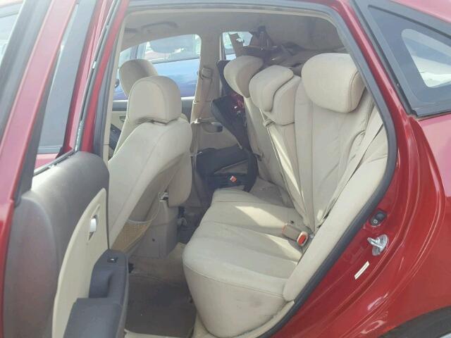 KMHDU46D77U259042 - 2007 HYUNDAI ELANTRA GL RED photo 6