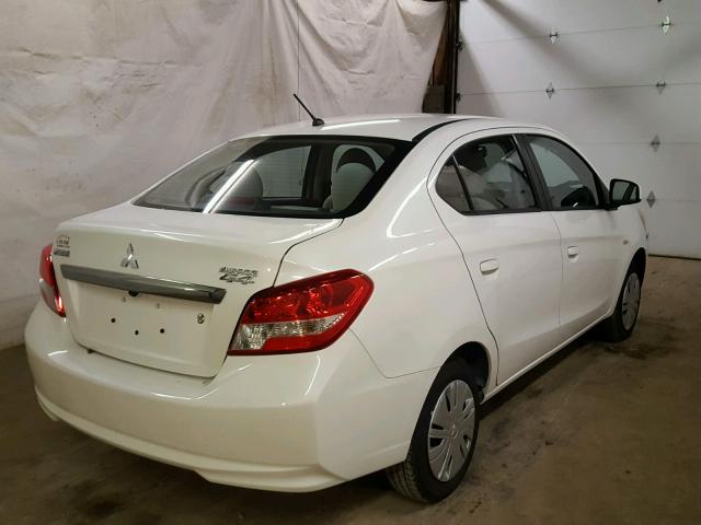 ML32F3FJ6HHF15712 - 2017 MITSUBISHI MIRAGE G4 WHITE photo 4