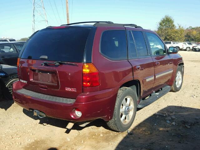 1GKDT13S842103001 - 2004 GMC ENVOY BURGUNDY photo 4