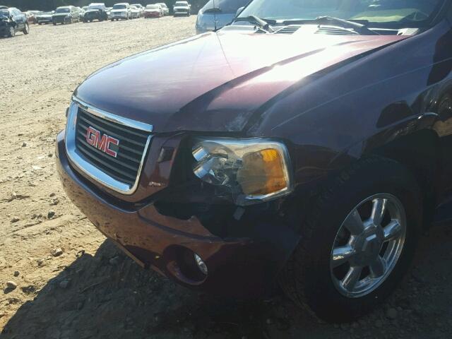 1GKDT13S842103001 - 2004 GMC ENVOY BURGUNDY photo 9