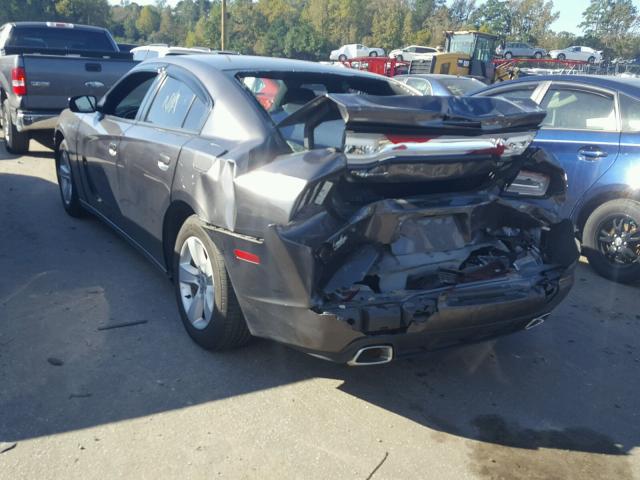 2C3CDXBG8EH241008 - 2014 DODGE CHARGER SE BLACK photo 3