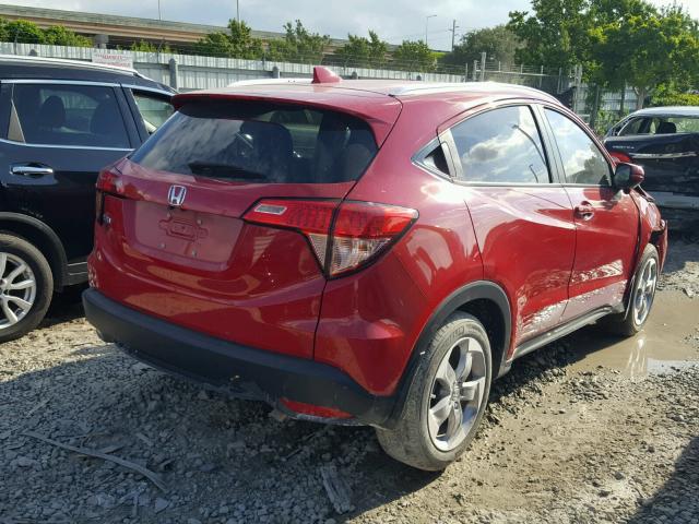 3CZRU5H72HM711373 - 2017 HONDA HR-V EXL RED photo 4