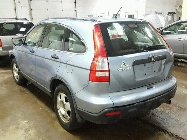 JHLRE48377C047486 - 2007 HONDA CR-V BLUE photo 3