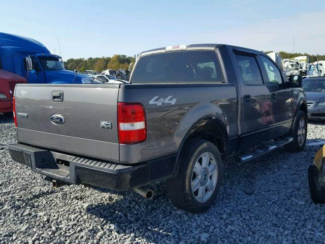 1FTPW14V98KD81629 - 2008 FORD F150 SUPER CHARCOAL photo 4