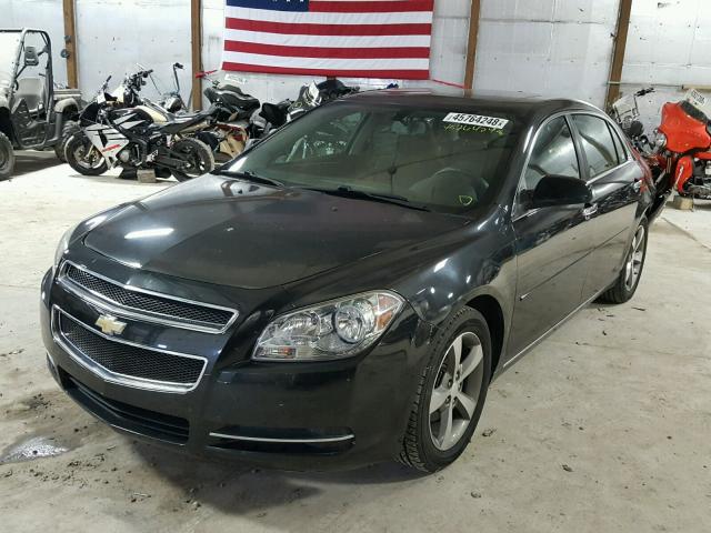 1G1ZC5EU2CF268274 - 2012 CHEVROLET MALIBU 1LT BLACK photo 2
