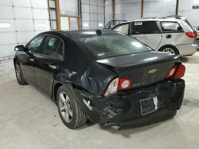 1G1ZC5EU2CF268274 - 2012 CHEVROLET MALIBU 1LT BLACK photo 3