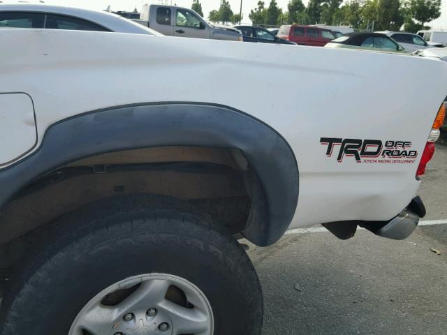 5TEWN72NX4Z345653 - 2004 TOYOTA TACOMA XTR WHITE photo 9