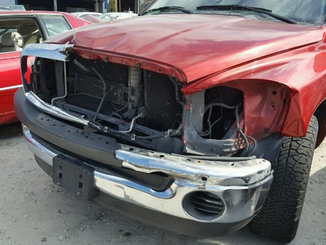 1D7HA18K66J242974 - 2006 DODGE RAM 1500 S RED photo 9