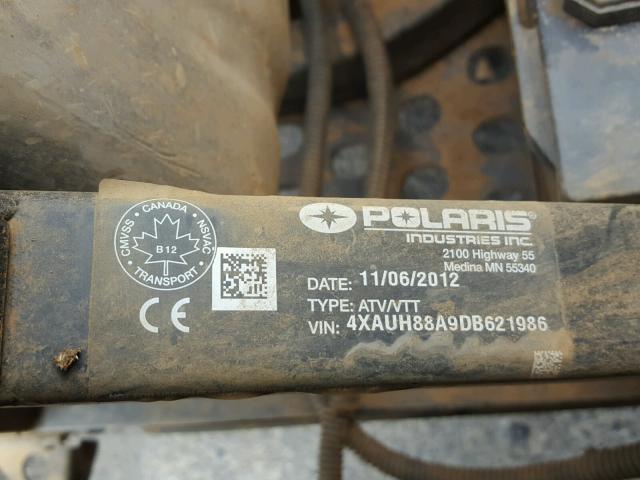 4XAUH88A9DB621986 - 2013 POLARIS RANGER 900 TWO TONE photo 10