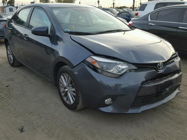 5YFBURHE3FP222337 - 2015 TOYOTA COROLLA L GRAY photo 1