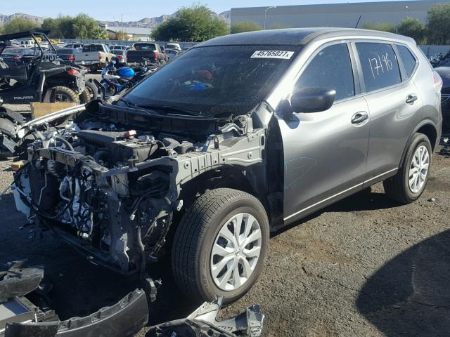 JN8AT2MT8GW012520 - 2016 NISSAN ROGUE S GRAY photo 2