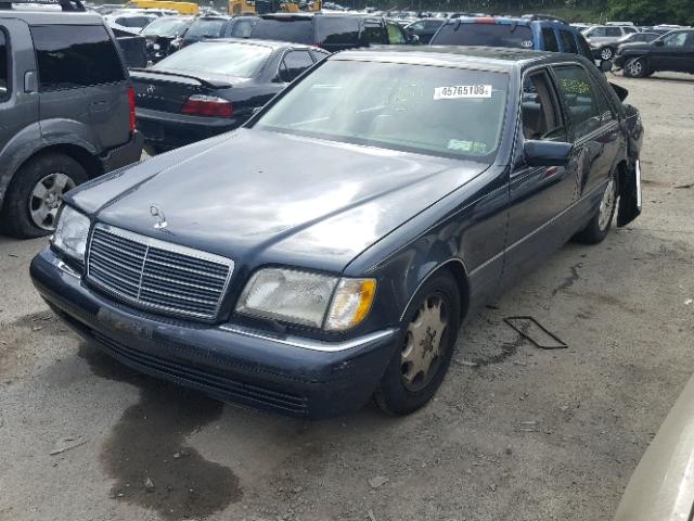 WDBGA43E7TA325395 - 1996 MERCEDES-BENZ S 420 BLUE photo 2