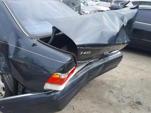 WDBGA43E7TA325395 - 1996 MERCEDES-BENZ S 420 BLUE photo 9