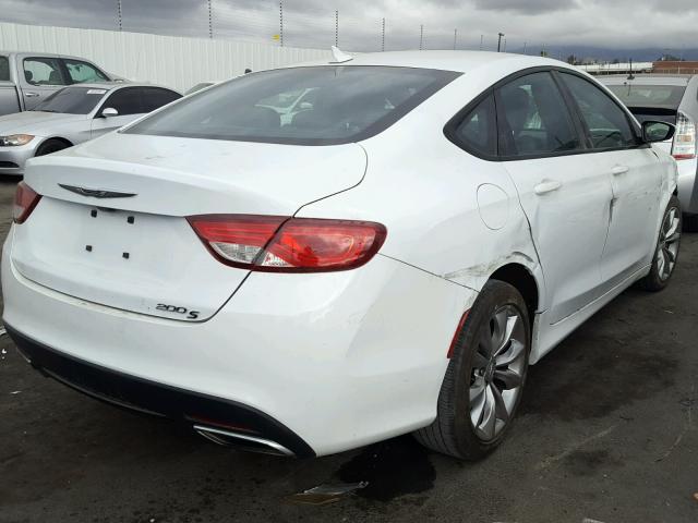 1C3CCCBB5FN760252 - 2015 CHRYSLER 200 S WHITE photo 4