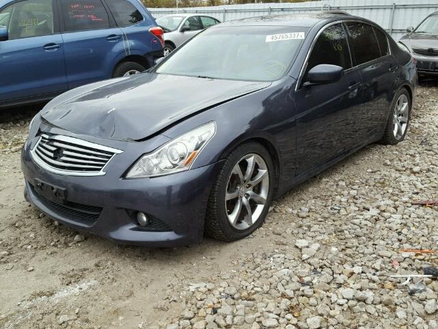 JN1CV6AR0CM676334 - 2012 INFINITI G37 GRAY photo 2