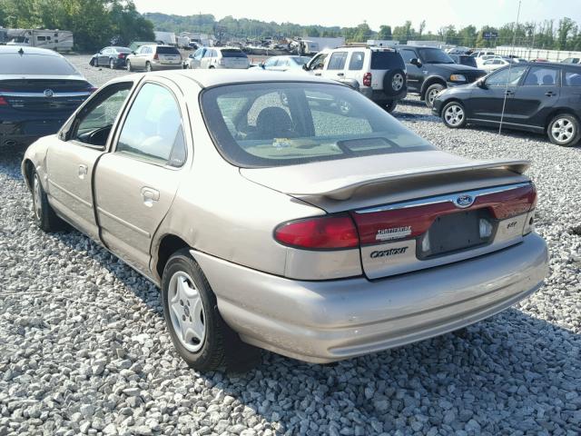 1FAFP66L3WK190549 - 1998 FORD CONTOUR LX TAN photo 3