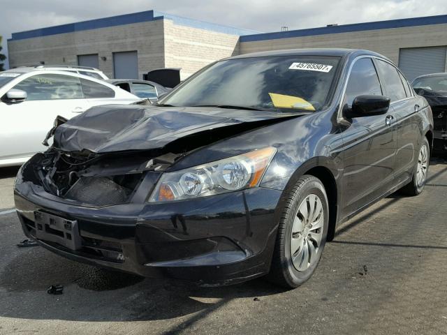 1HGCP26329A201655 - 2009 HONDA ACCORD LX BLACK photo 2