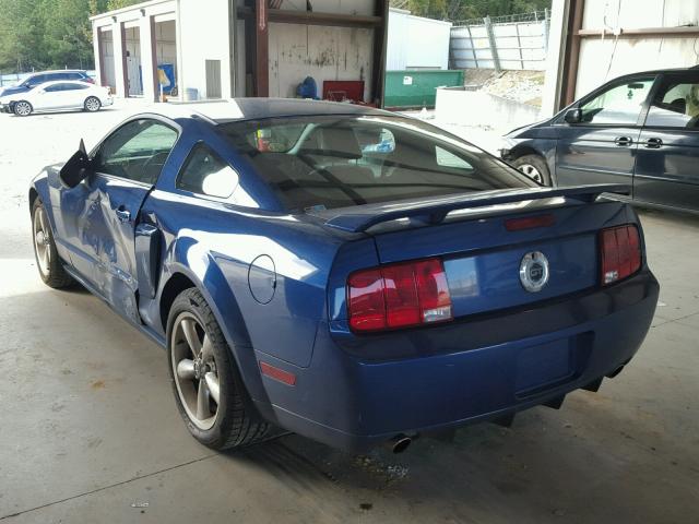 1ZVHT82HX85164959 - 2008 FORD MUSTANG GT BLUE photo 3